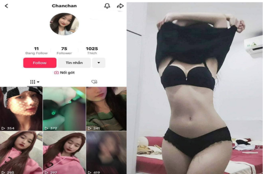 Chăn mãi mới được địt tiktoker Chan