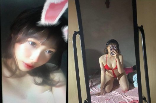 Clip sex em gái xinh thích mặc lọt khe đỏ
