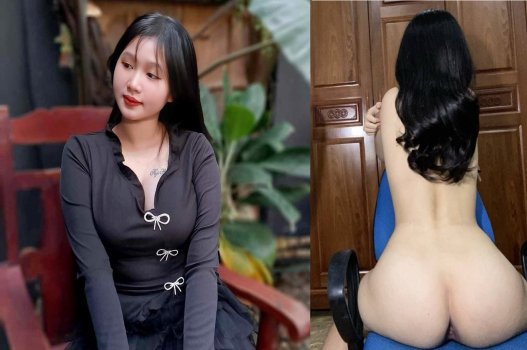 Em gái mũm mĩm chỉ mê nằm trên nhún
