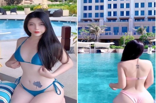 Gái xinh chân dài mông má căng tròn
