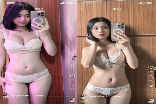 Tiktok bím múp vú căng mọng mê hoặc